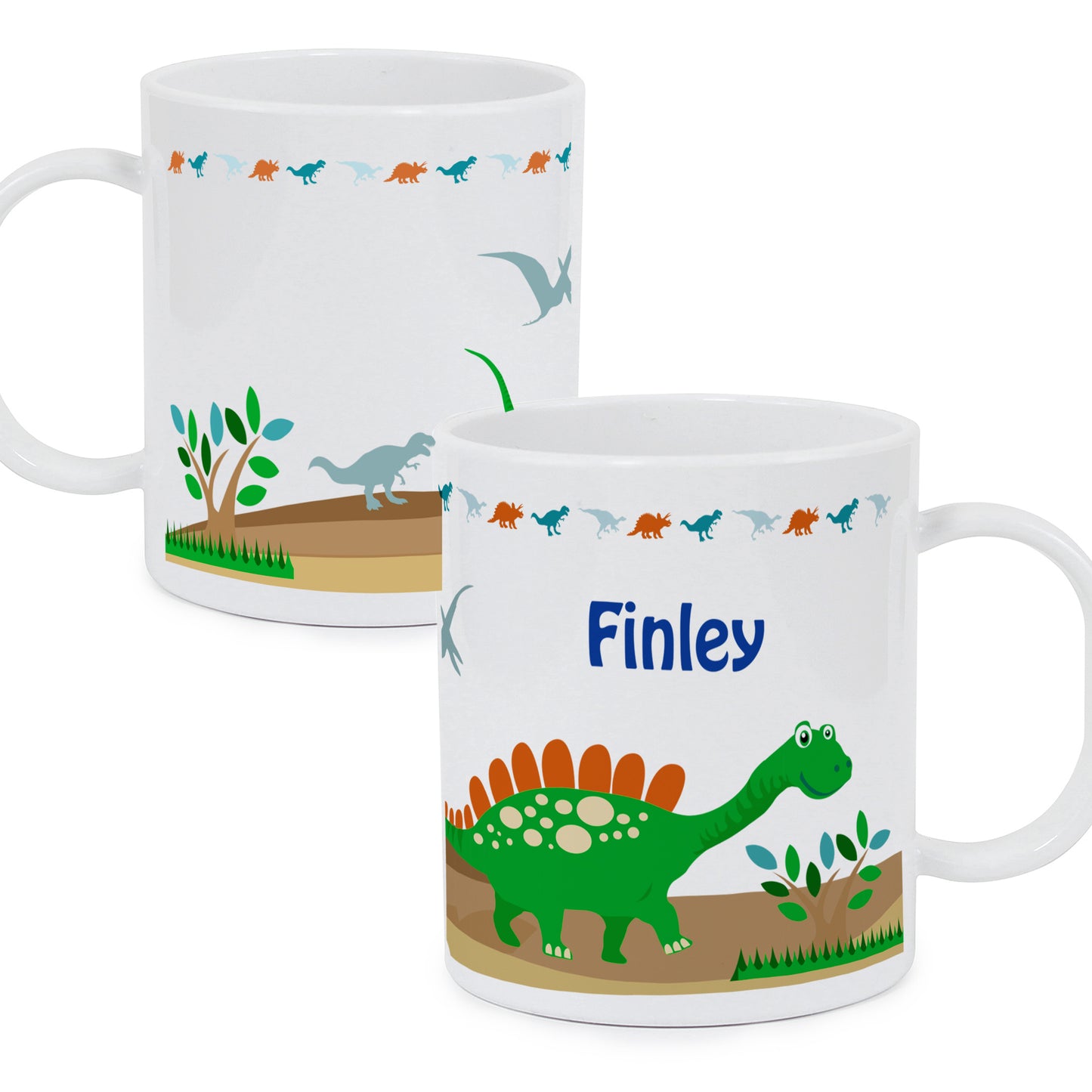 Personalised Dinosaur Plastic Mug - image 3
