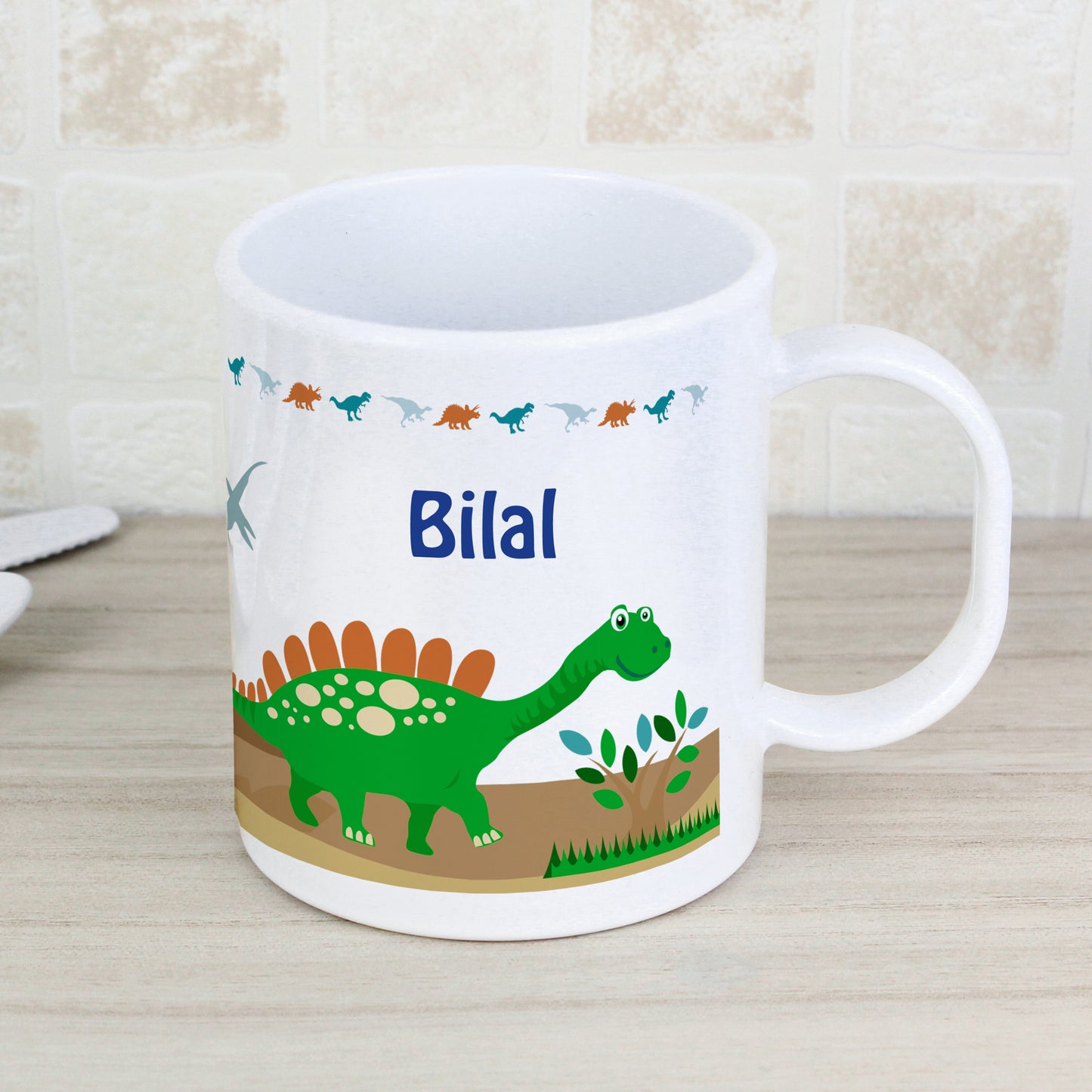 Personalised Dinosaur Plastic Mug - image 5