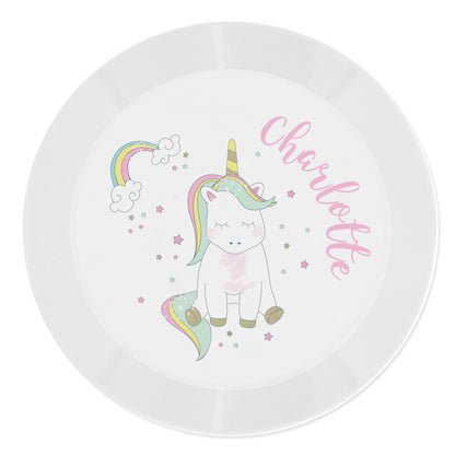 Personalised Baby Unicorn Plastic Plate - image 5