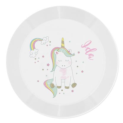 Personalised Baby Unicorn Plastic Plate - image 6
