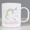 Personalised Baby Unicorn Plastic Mug from Heartfelt Gifts