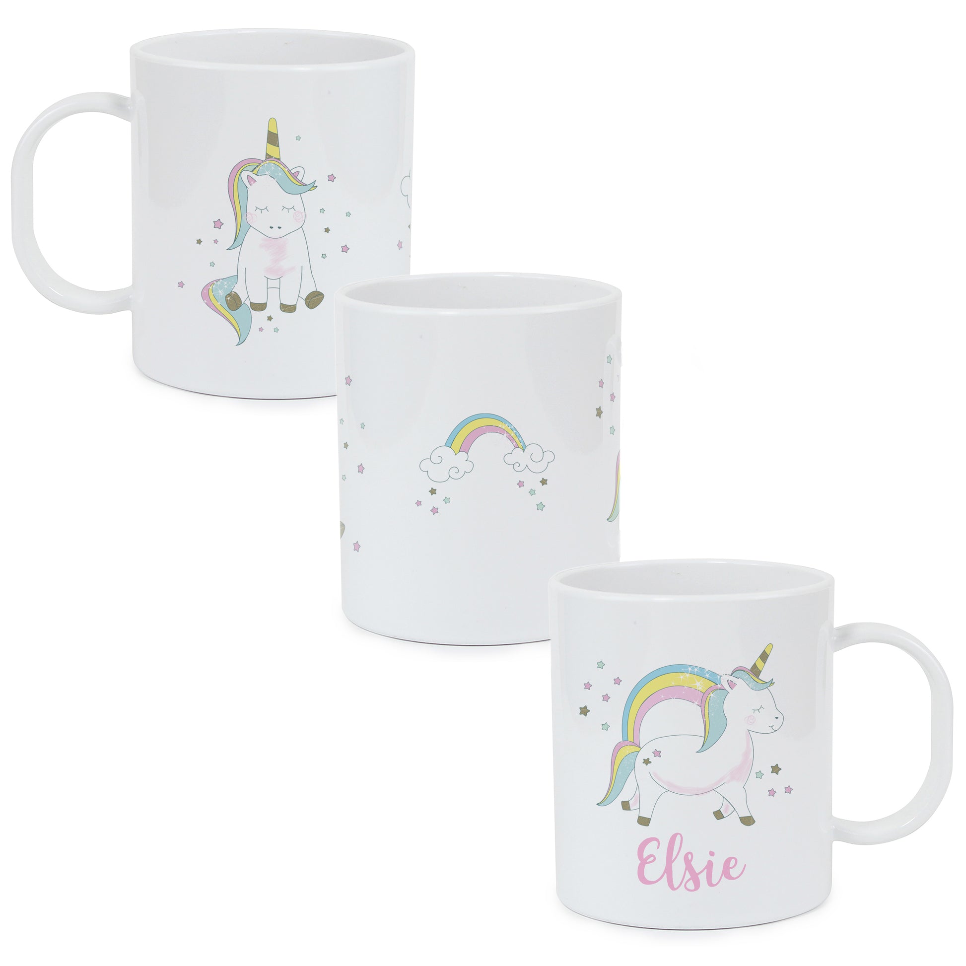 Personalised Baby Unicorn Plastic Mug - image 2