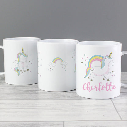 Personalised Baby Unicorn Plastic Mug - image 3