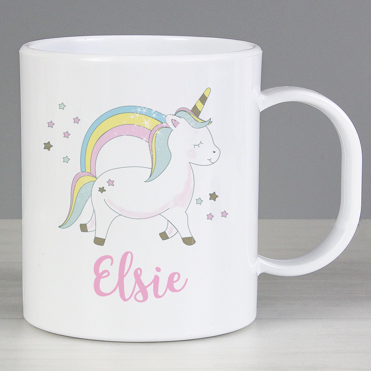 Personalised Baby Unicorn Plastic Mug - image 4