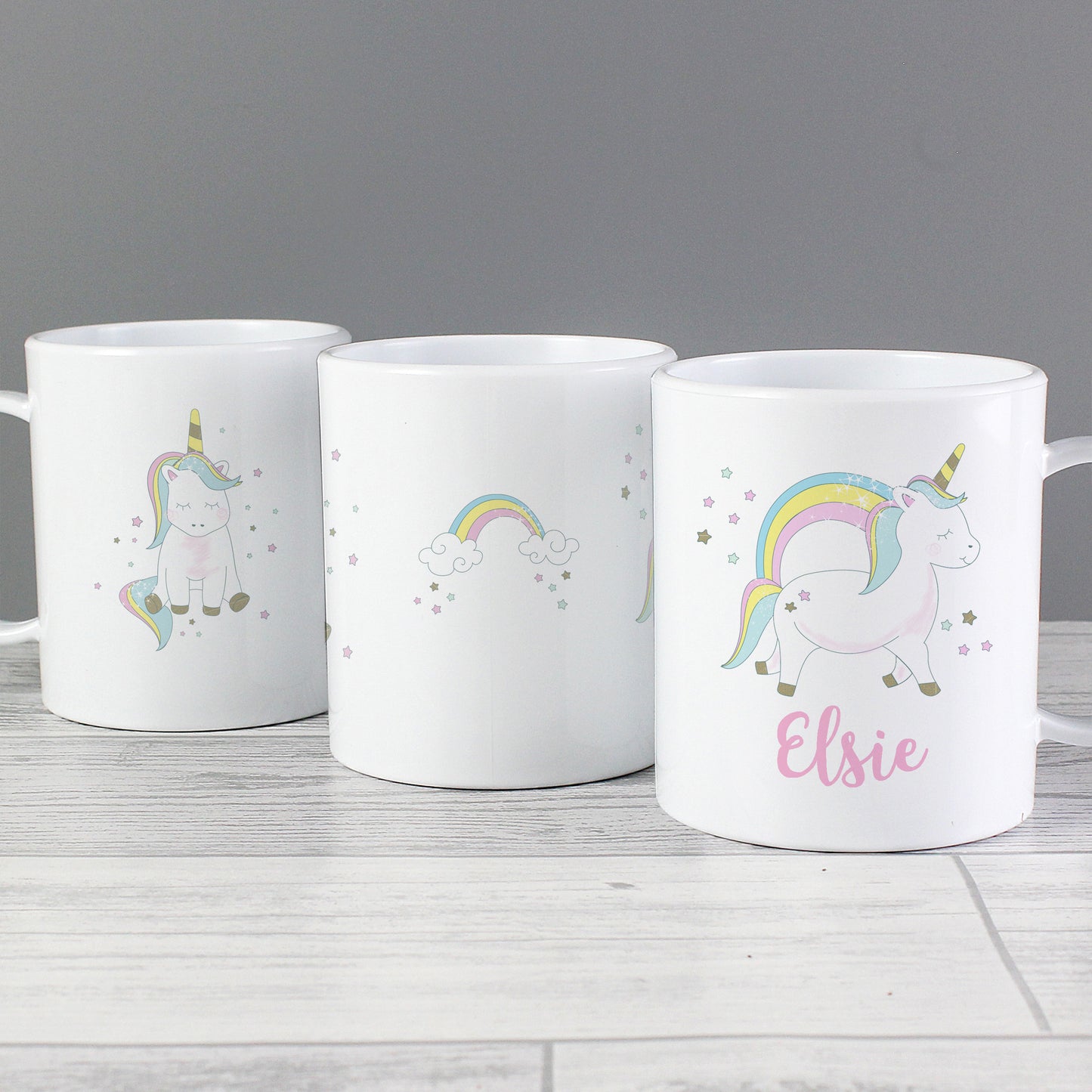 Personalised Baby Unicorn Plastic Mug - image 5