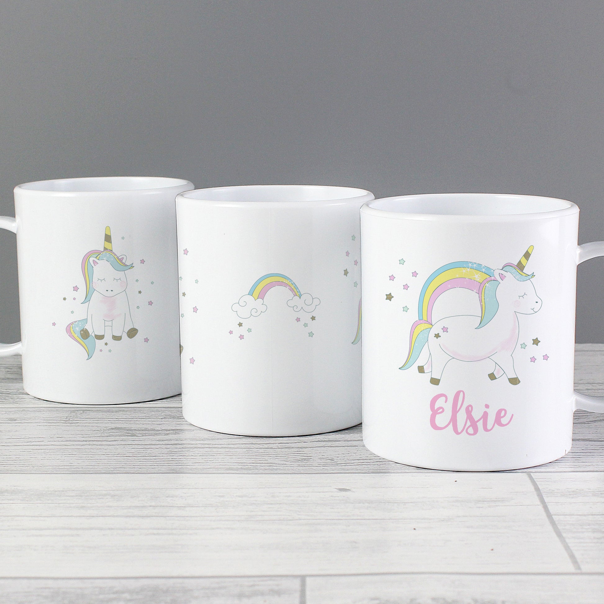 Personalised Baby Unicorn Plastic Mug - image 5