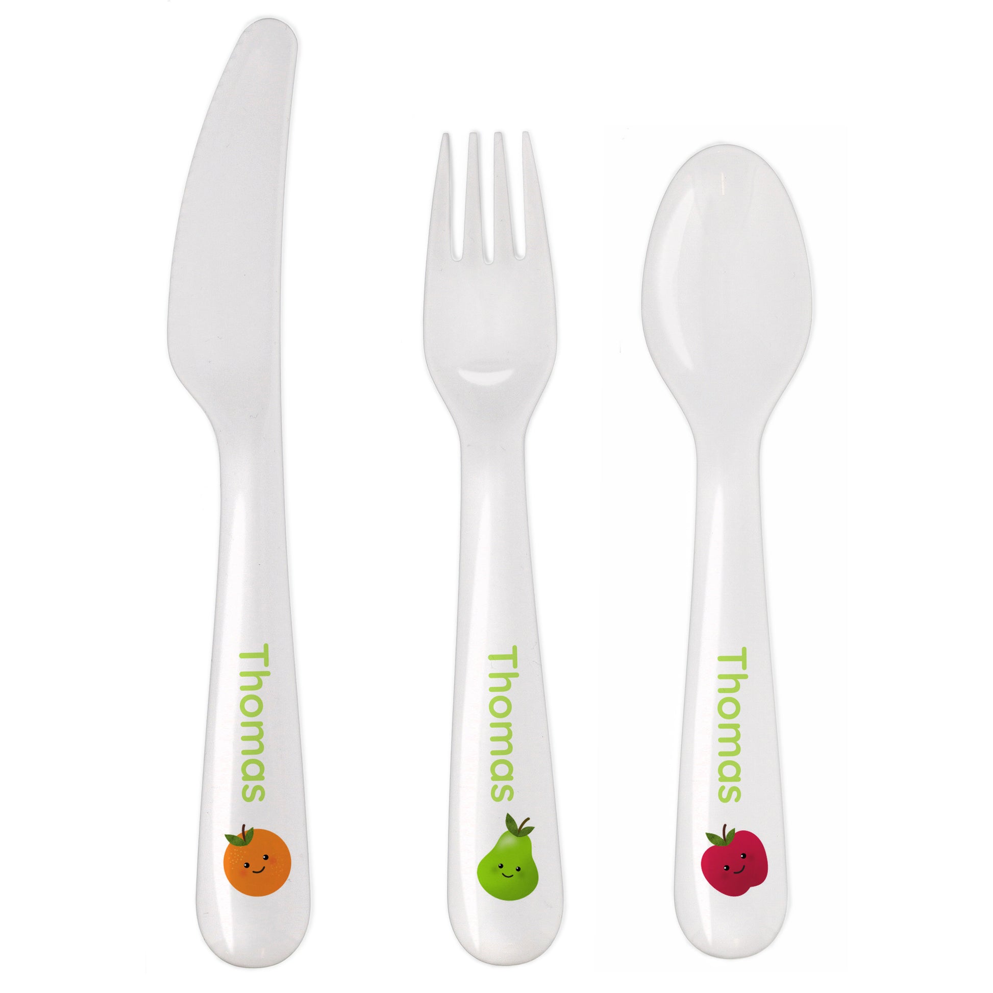 Personalised Healthy Eating Plastic Cutlery - image 2