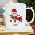 Personalised Christmas Toadstool Santa Plastic Mug from Heartfelt Gifts