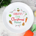 Personalised 'First Christmas Dinner' Plastic Plate from Heartfelt Gifts
