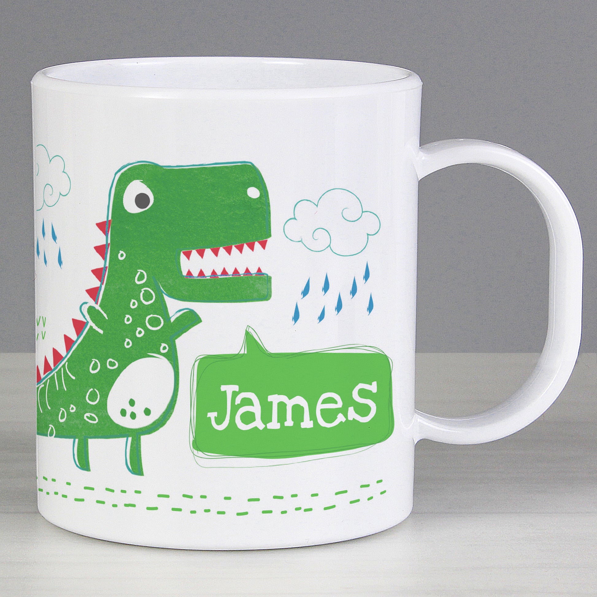 Personalised Be Roarsome Dinosaur Plastic Mug from Heartfelt Gifts