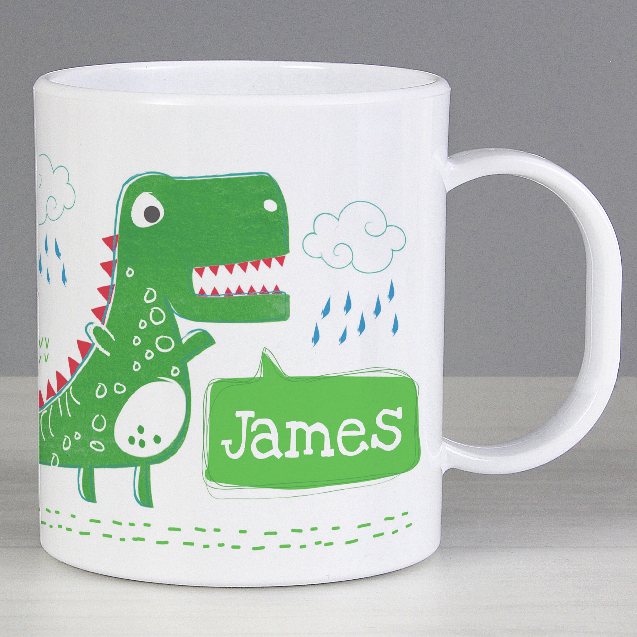 Personalised Be Roarsome Dinosaur Plastic Mug from Heartfelt Gifts