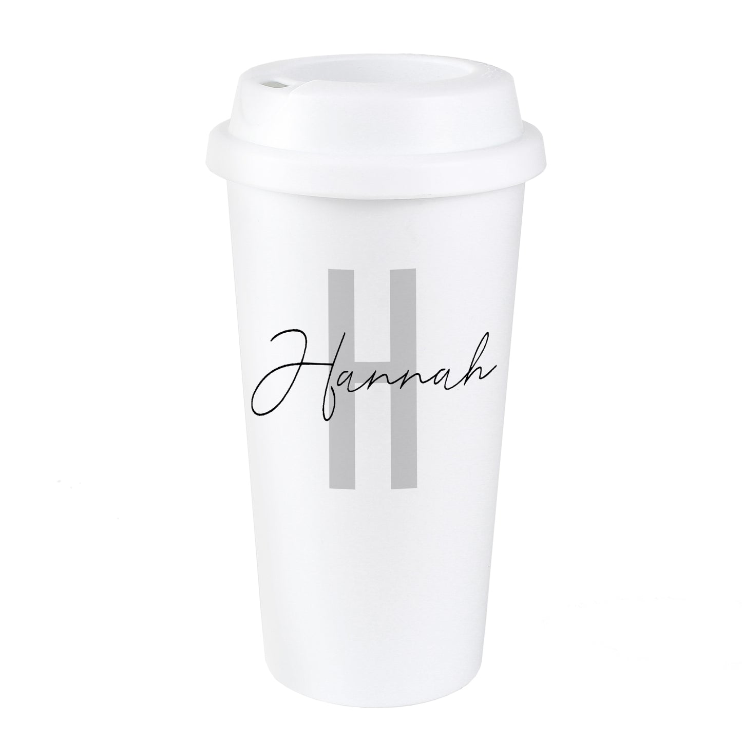 Personalised Initial & Name Insulated Reusable Eco Travel Cup - image 2