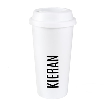 Personalised Name Insulated Reusable Eco Travel Cup - image 2