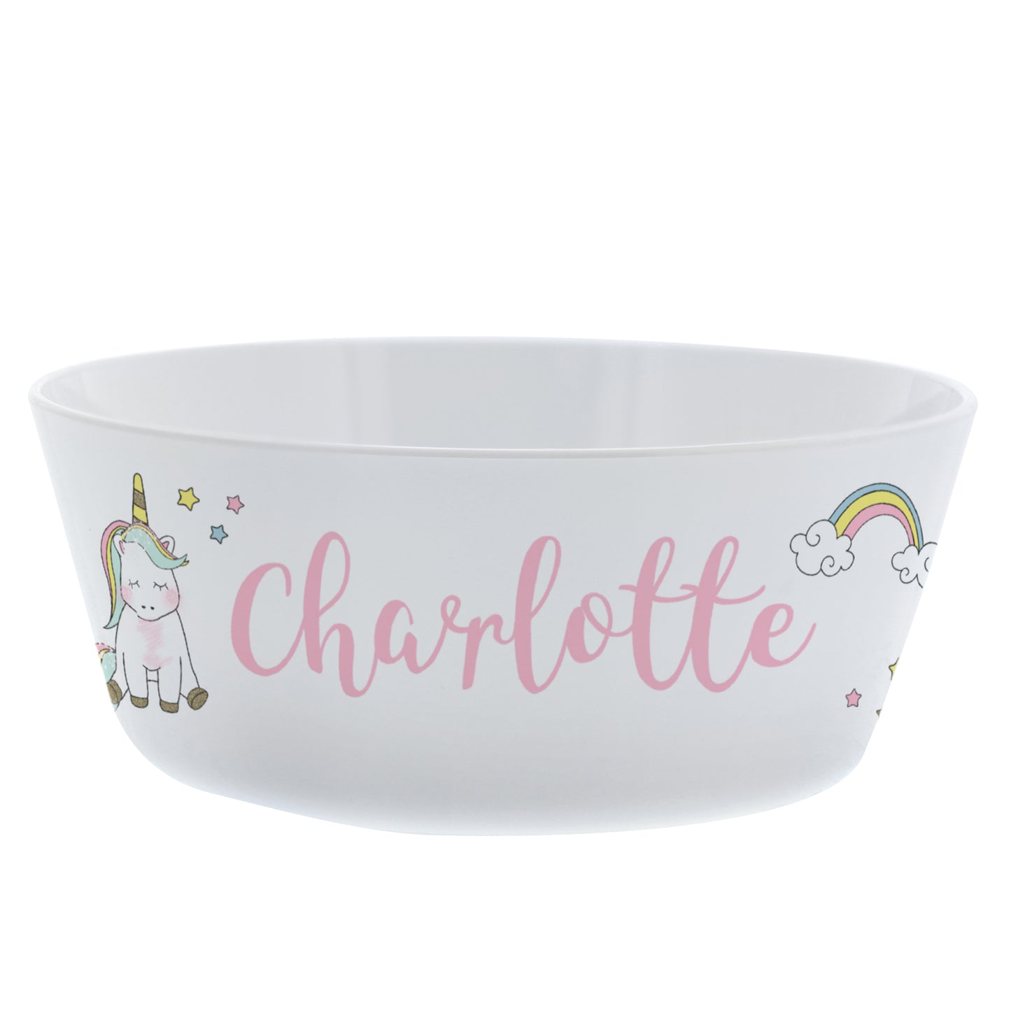 Personalised Baby Unicorn Plastic Bowl - image 2