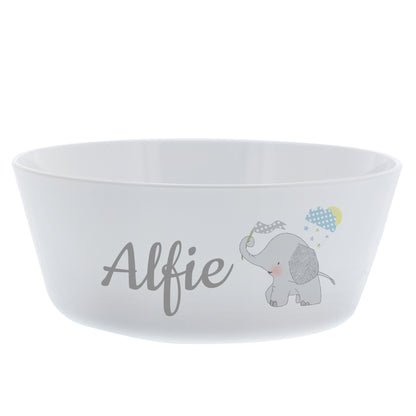 Personalised Hessian Elephant Plastic Bowl - image 2