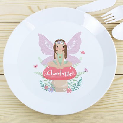Personalised Toadstool Fairy Plastic Plate - image 2