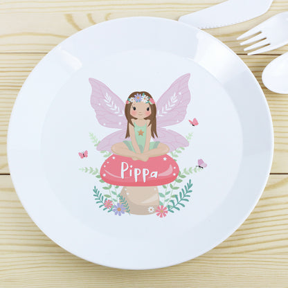 Personalised Toadstool Fairy Plastic Plate - image 3