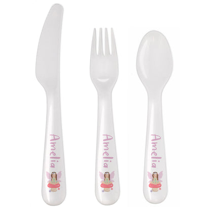 Personalised Toadstool Fairy Plastic Cutlery - image 4