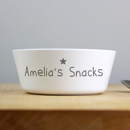 Personalised Name Only Plastic Bowl - image 3