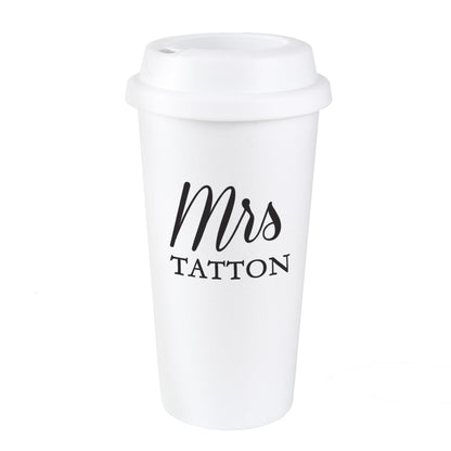 Personalised Free Text Insulated Reusable Eco Travel Cup - image 4