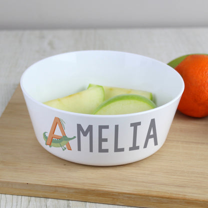 Personalised Animal Alphabet Plastic Bowl - image 2
