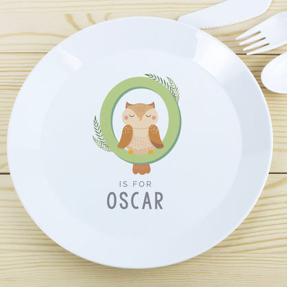 Personalised Animal Alphabet Plastic Plate from Heartfelt Gifts
