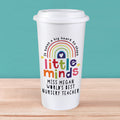 Personalised Shape Little Minds Travel Mug from Heartfelt Gifts