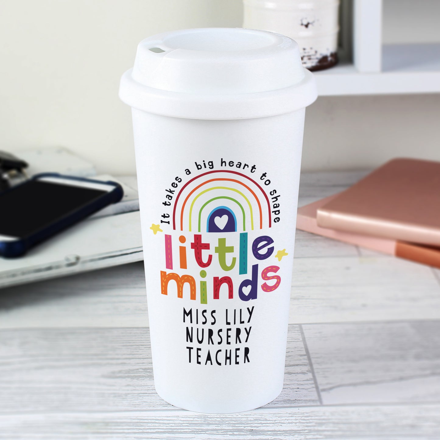 Personalised Shape Little Minds Travel Mug - image 2