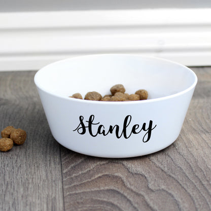 Personalised Name Plastic Cat Bowl from Heartfelt Gifts