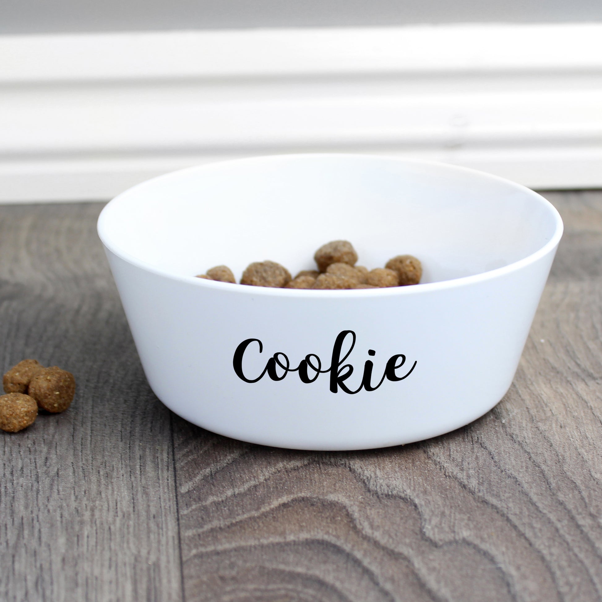 Personalised Name Plastic Cat Bowl - image 2