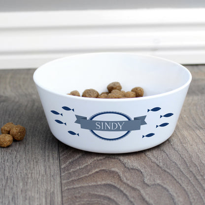 Personalised Fish Plastic Cat Bowl - image 3