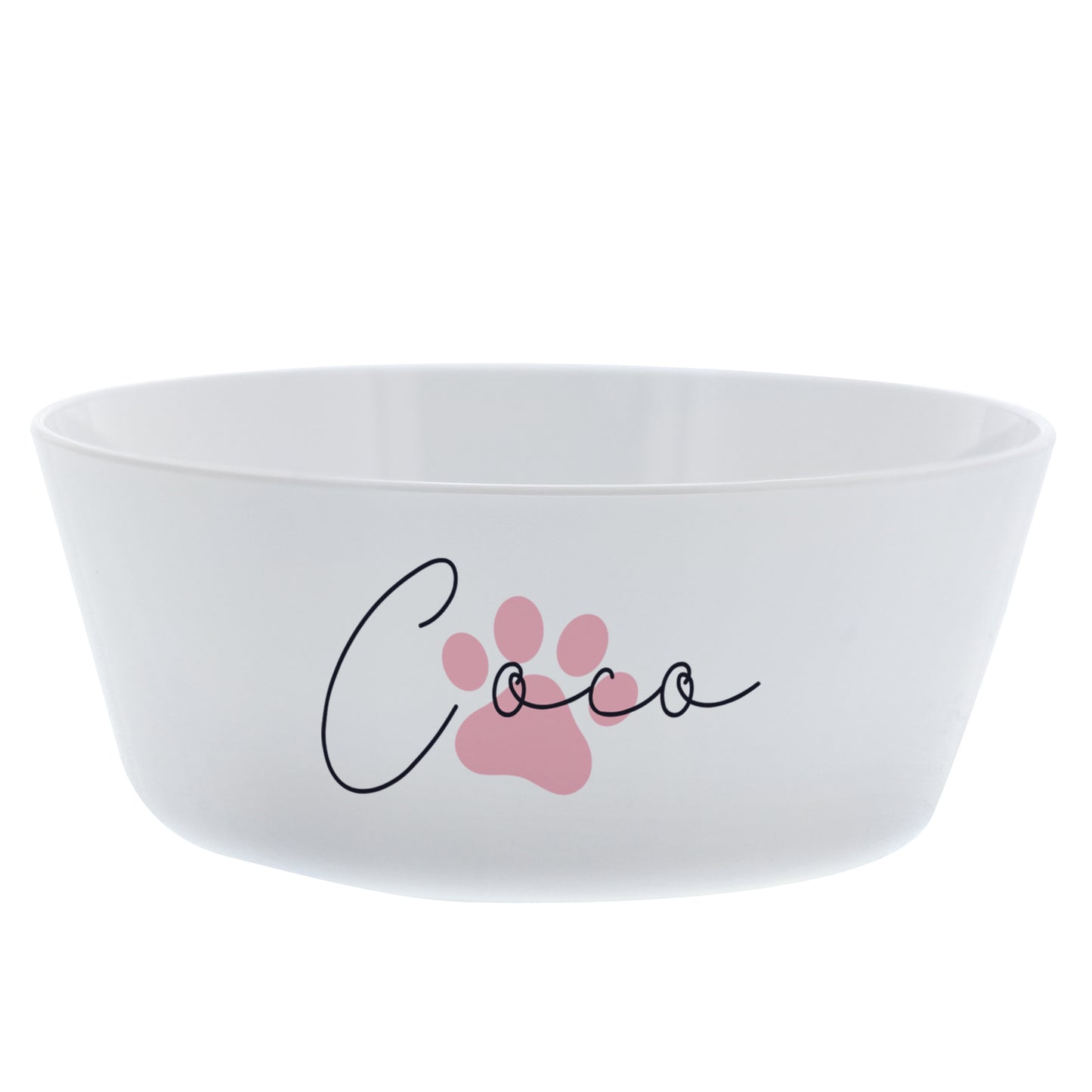 Personalised Pink Paw Print Plastic Cat Bowl - image 4