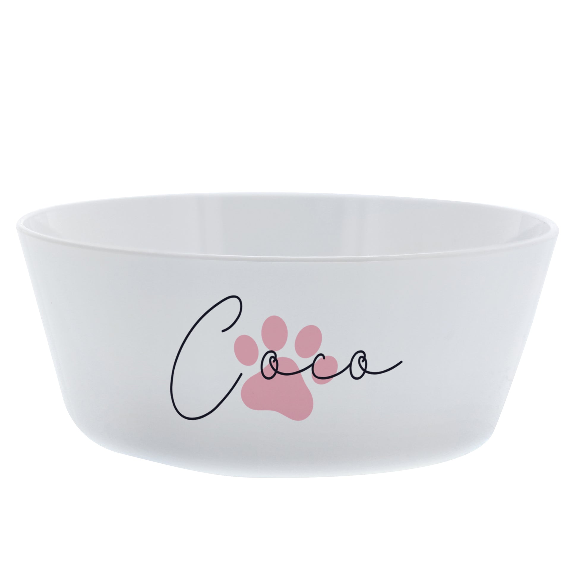 Personalised Pink Paw Print Plastic Cat Bowl - image 4