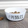 Personalised Scribble Cat Plastic Cat Bowl from Heartfelt Gifts