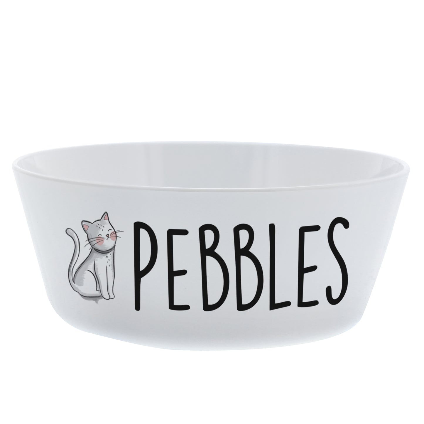 Personalised Scribble Cat Plastic Cat Bowl - image 4