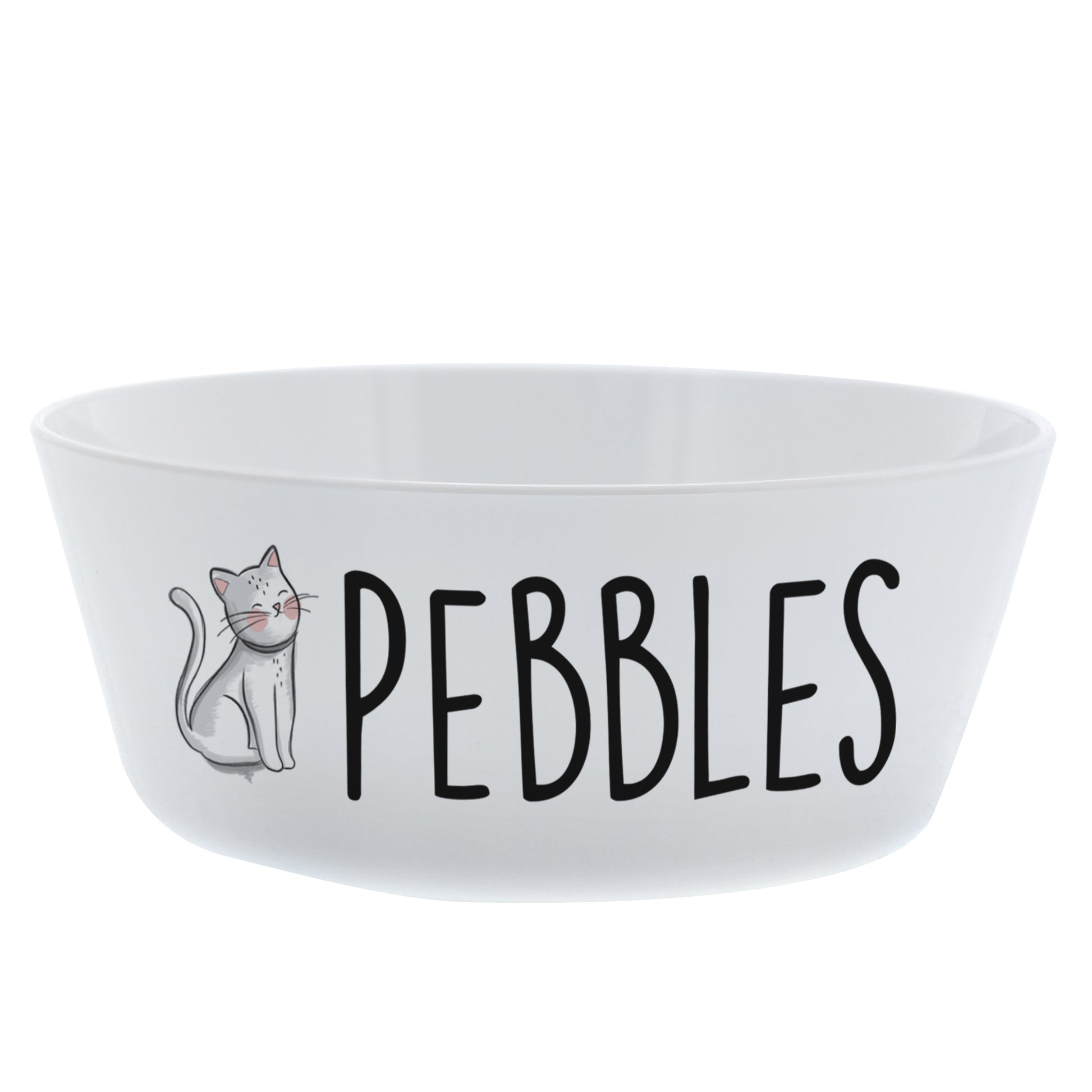 Personalised Scribble Cat Plastic Cat Bowl - image 4
