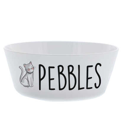 Personalised Scribble Cat Plastic Cat Bowl - image 4