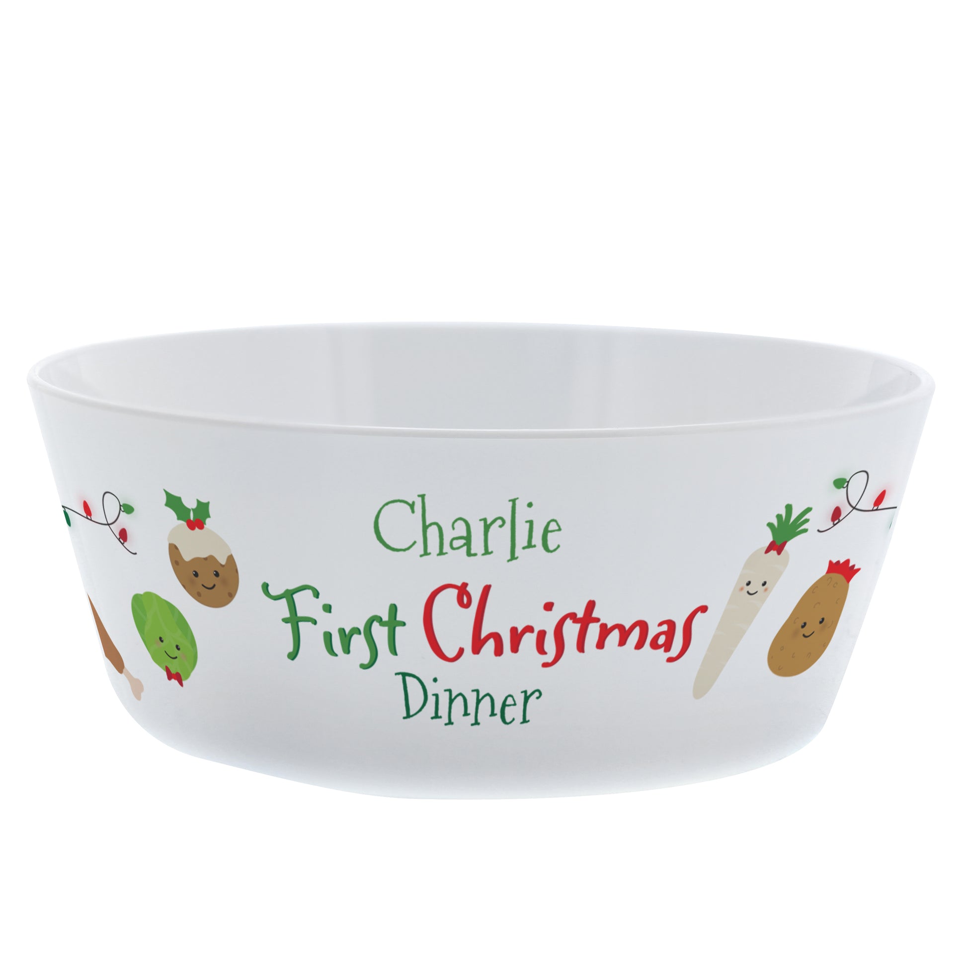 Personalised 1st Christmas Dinner Plastic Bowl - image 4