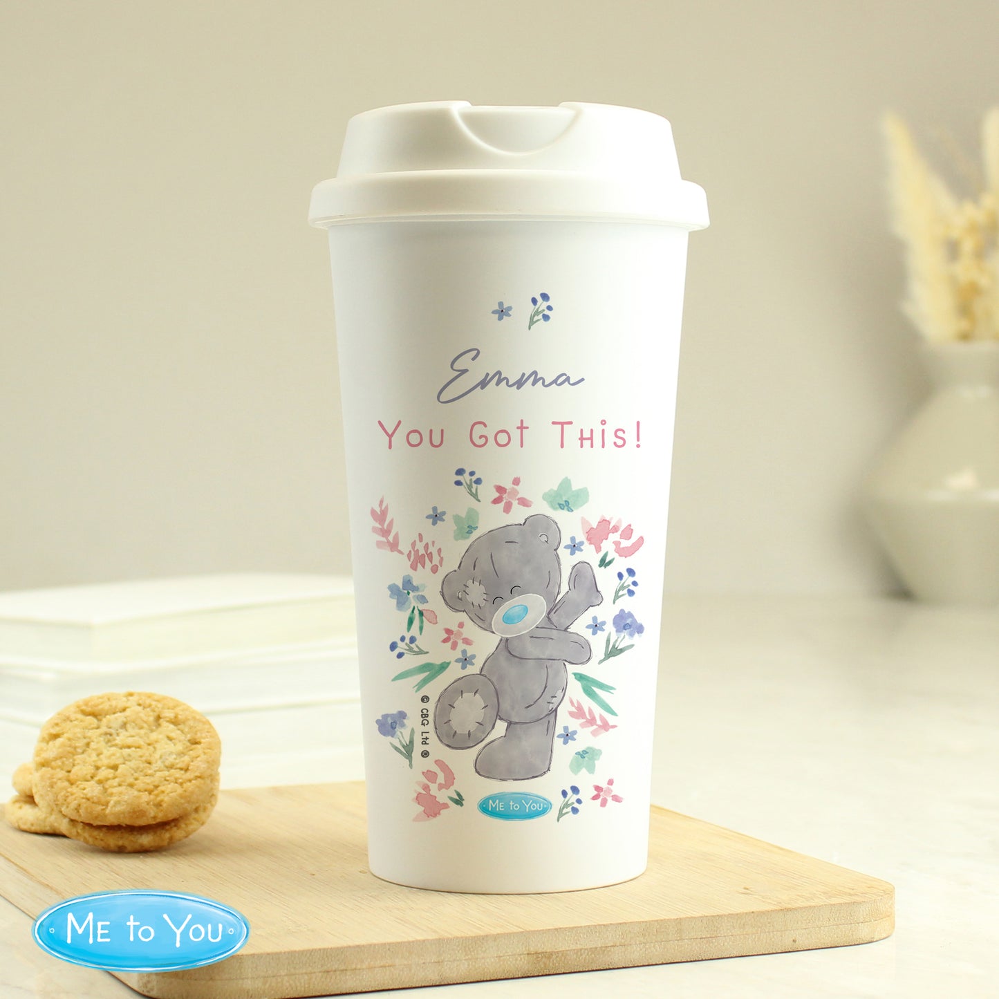 Personalised Me To You Floral Insulated Reusable Eco Travel Cup - image 2