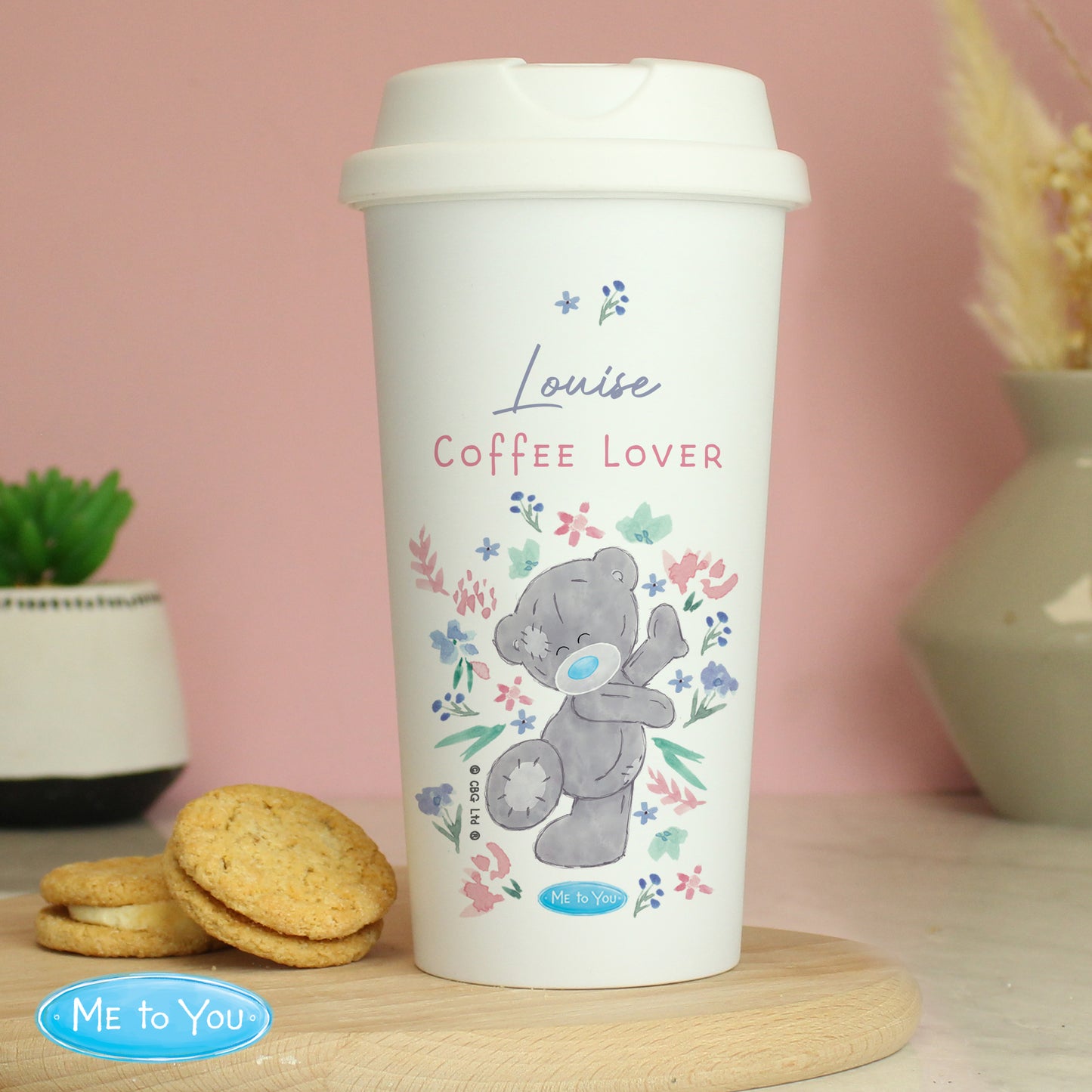 Personalised Me To You Floral Insulated Reusable Eco Travel Cup - image 3
