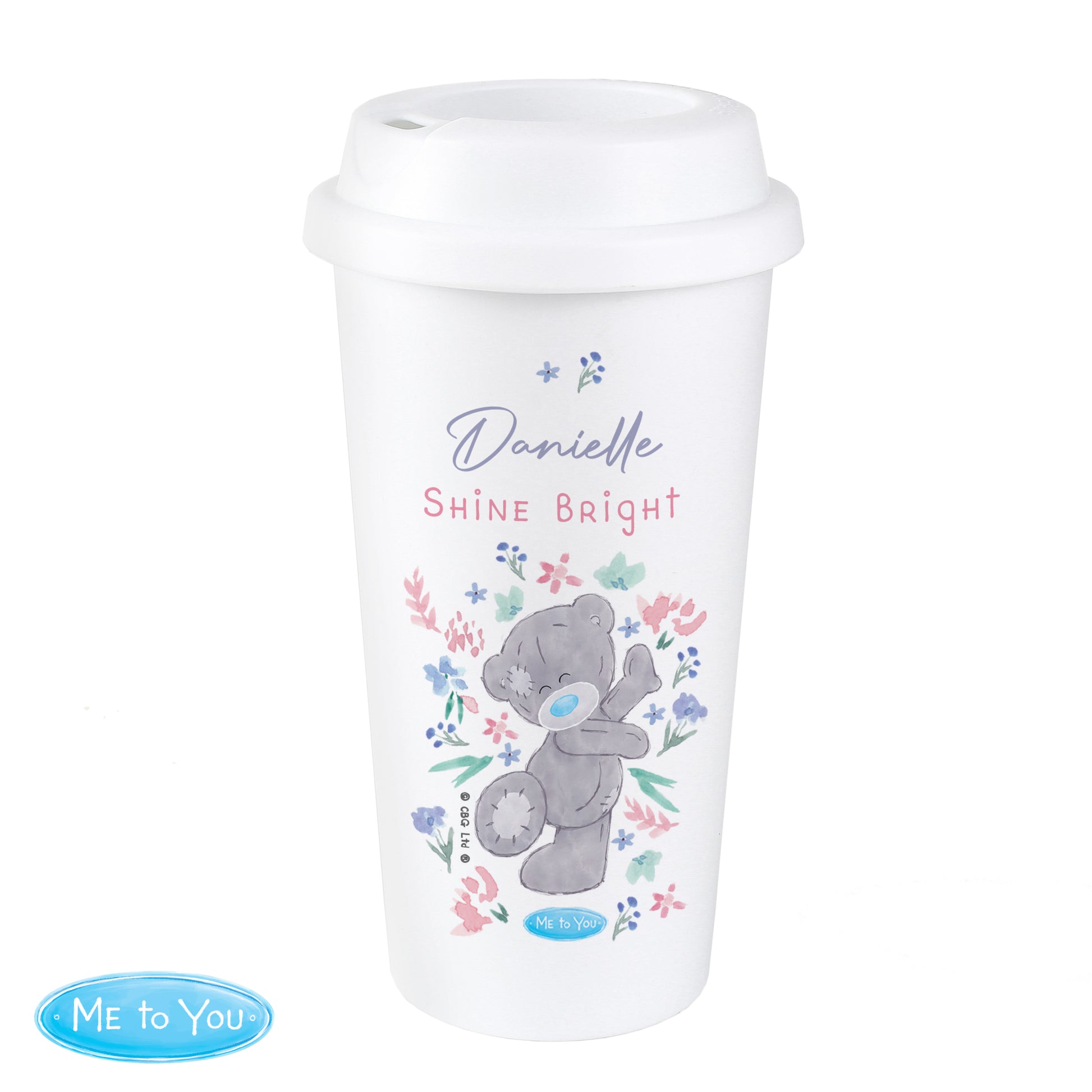 Personalised Me To You Floral Insulated Reusable Eco Travel Cup - image 5
