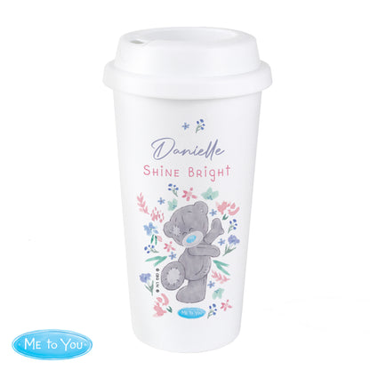 Personalised Me To You Floral Insulated Reusable Eco Travel Cup - image 5