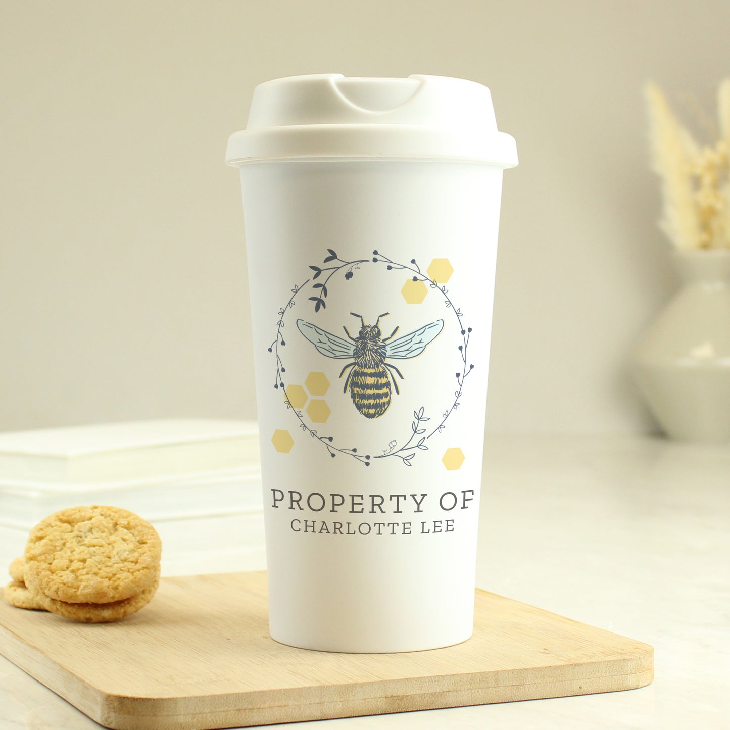 Personalised Bee Insulated Travel Cup - image 4