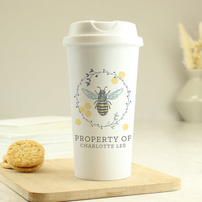 Personalised Bee Insulated Travel Cup - image 4