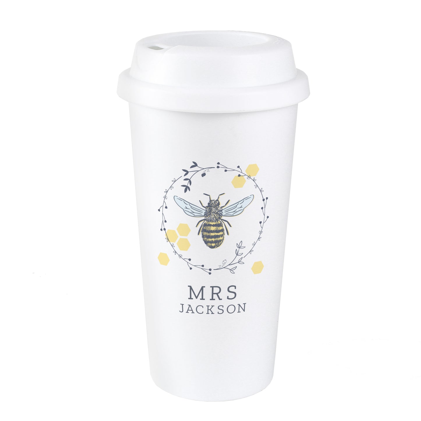 Personalised Bee Insulated Travel Cup - image 5