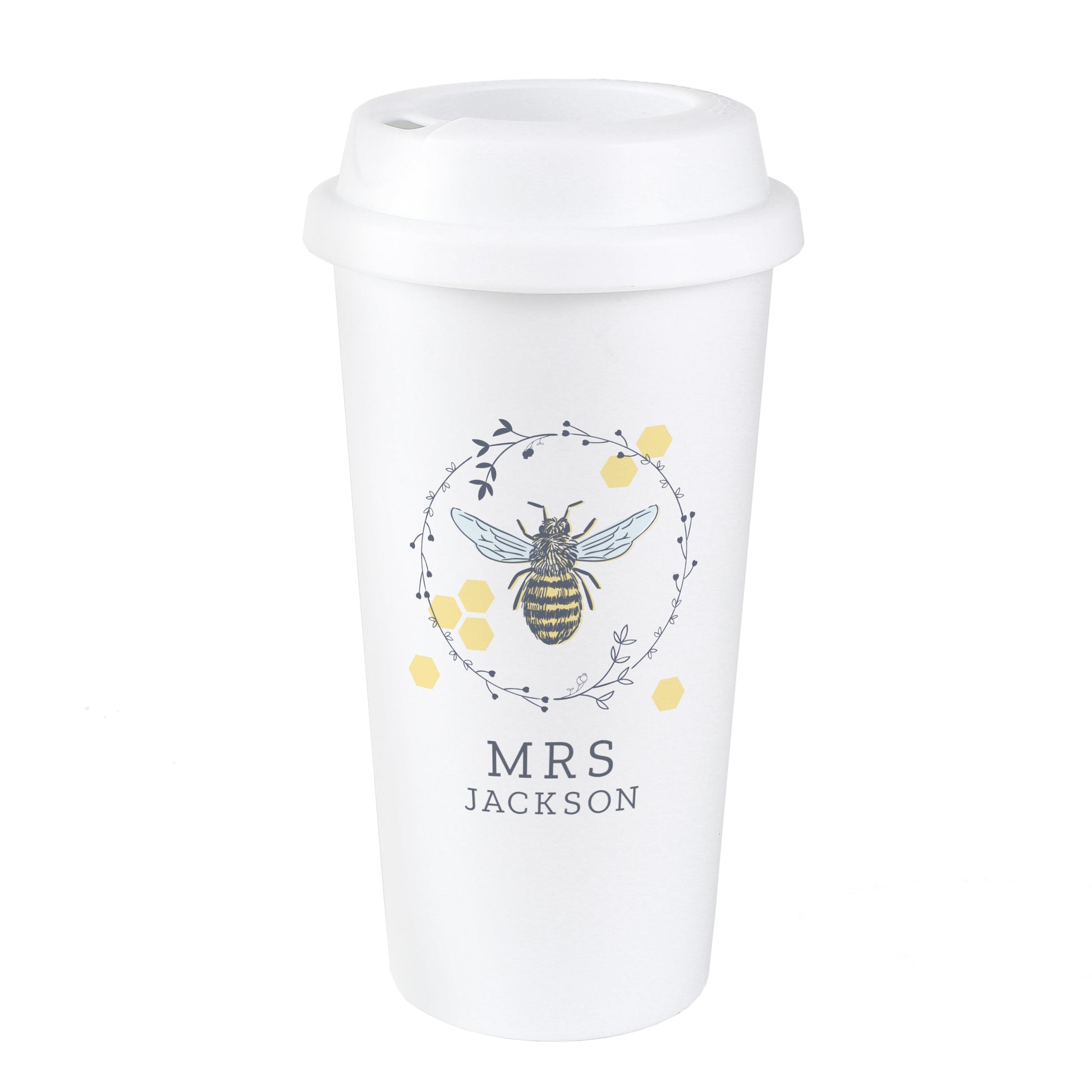 Personalised Bee Insulated Travel Cup - image 5