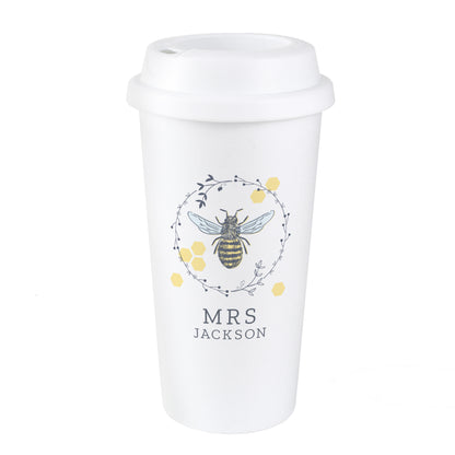 Personalised Bee Insulated Travel Cup - image 5