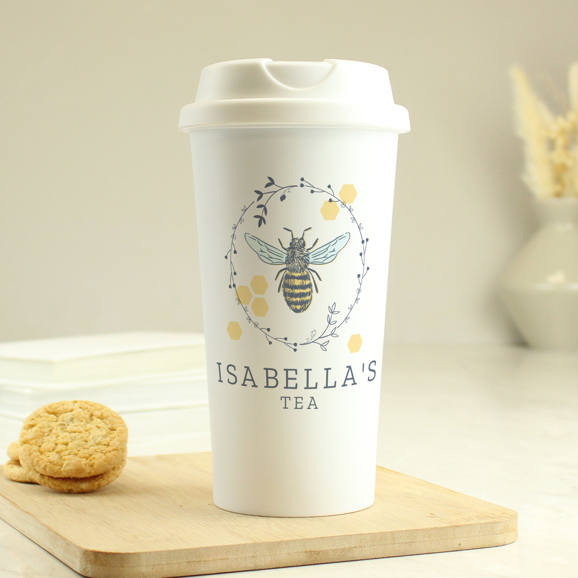 Personalised Bee Insulated Travel Cup - image 6