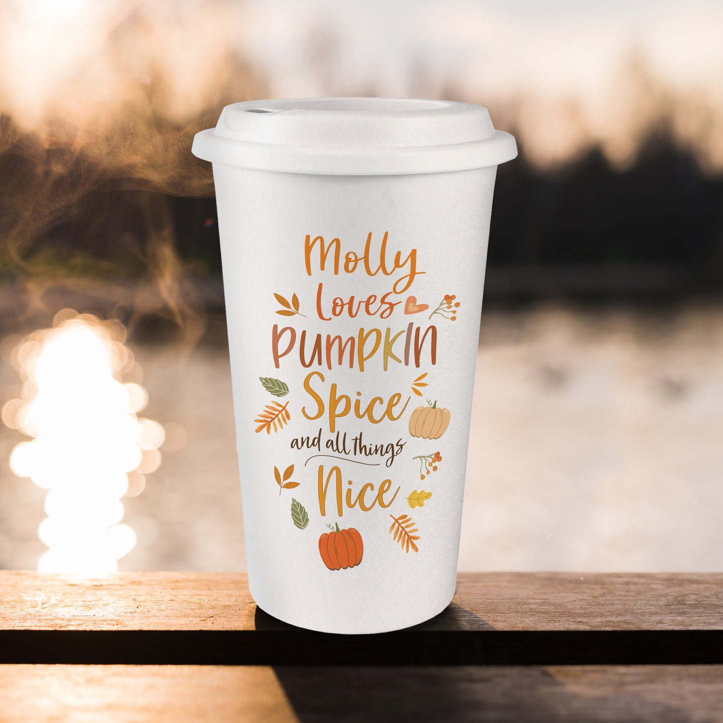 Personalised Pumpkin Spice Travel Mug - image 3