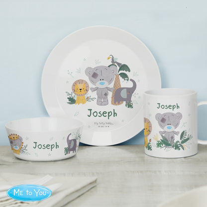 Personalised Tiny Tatty Teddy Jungle Animals Plate - image 6